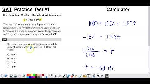 SAT Practice Test #1, Section #4, Problem #10