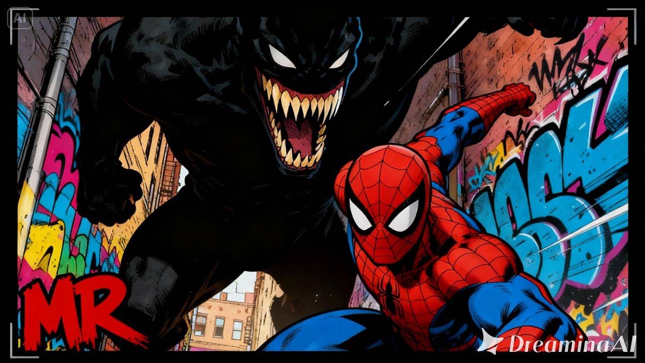 🔥Rap do Venom & Homem-Aranha (Homem-Aranha 3)– Herói ou Vilão? 🕷️🖤