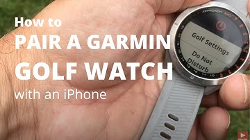 How to pair a Garmin golf watch with an iphone.