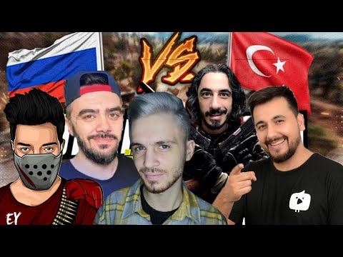 TARİHİN EN İYİ PUBG MOBİL KADROSU! RUSYA VS TÜRKİYE MAÇI 1. OYUN ( Fury, Mezarcı,Kozmik,Türkpro!)