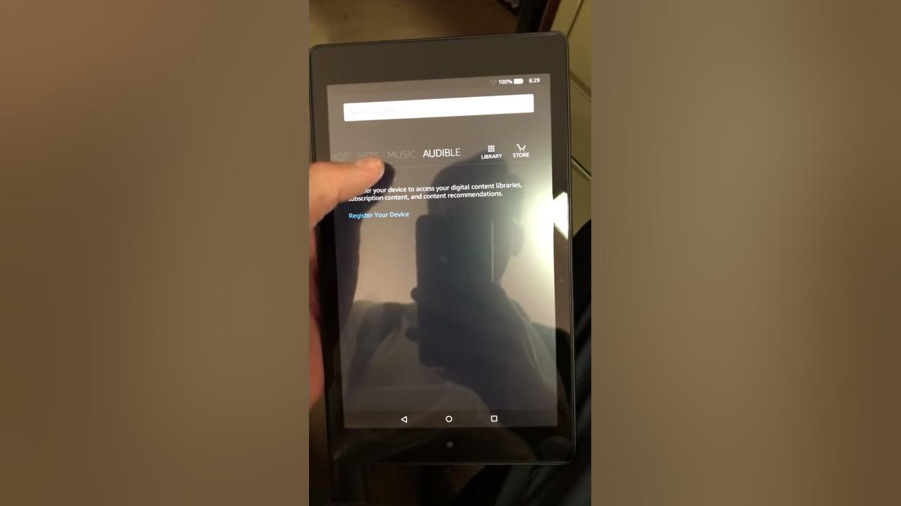Navigation Bar controlled by content swipe Kindle Fire YouTube