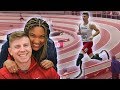 She Came to Watch my Track Meet! *NCAA track meet vlog*