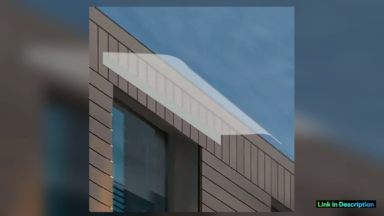 10050cm Waterproof Porch Awning Metal Window Awning Door Canopy Awning for Garden Backyard Patio Ex