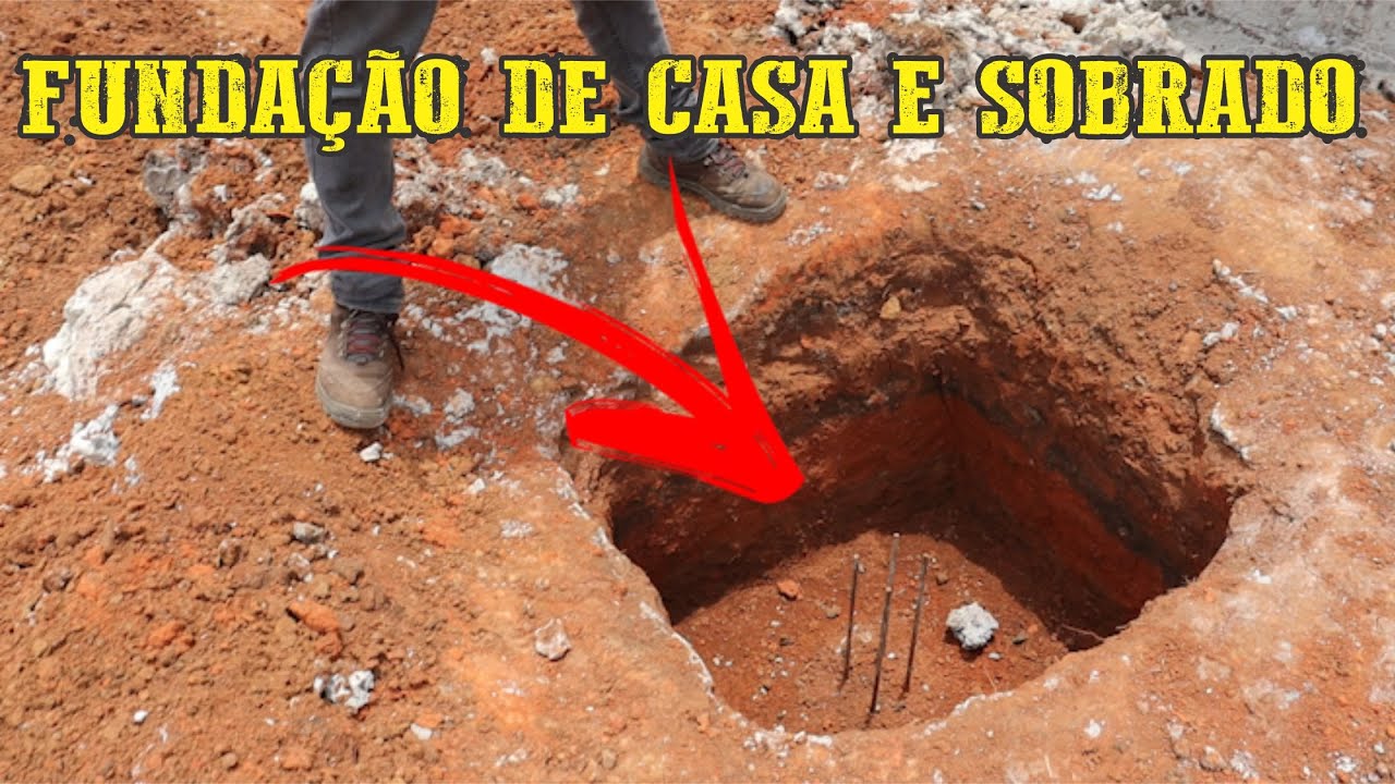 Fundação para casas e sobrados