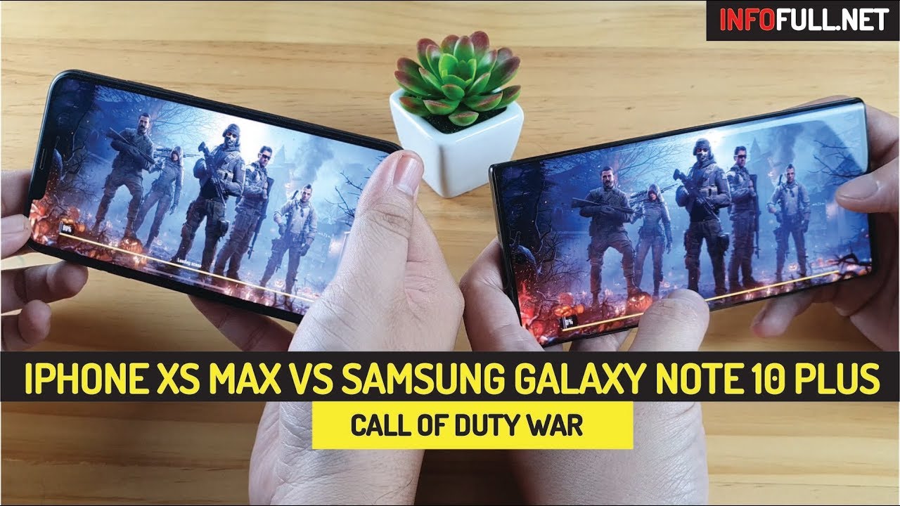 iPhone Xs Max vs Samsung Note 10 plus COD War