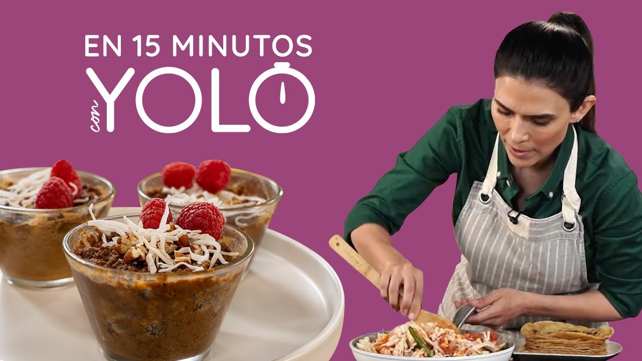 Menú: Pastel azteca de tinga y Flan de café en microondas 🟣 EN 15 MINUTOS CON LA CHEF YOLO | Recetas