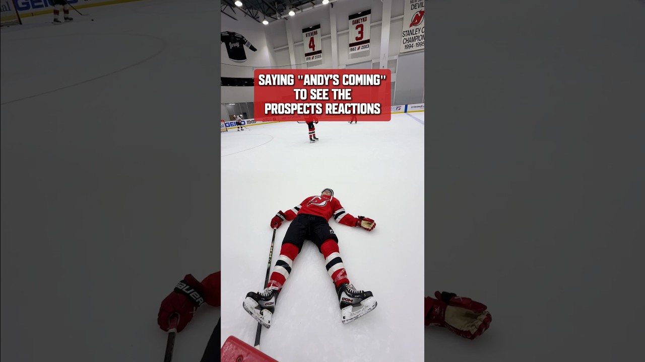 Woody and Buzz approved. #shorts #njdevils #developmentcamp #nhl #toystory #buzzlightyear #woody