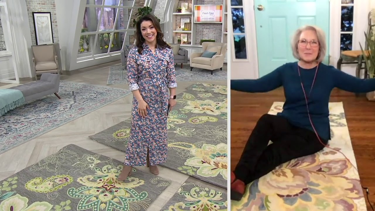 Home by SHR Floral Paisley Rugs on QVC