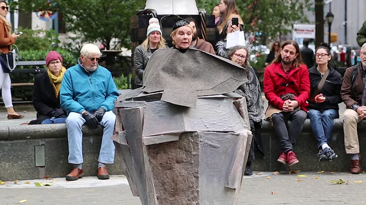 Dianne Wiest performing Samuel Beckett in Madison Square Park