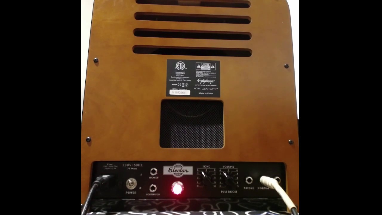 Epiphone Electar Ltd 1939 Century Amplifier (no talking)