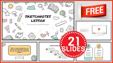 Sketchnotes Lesson PowerPoint Presentation Template | Free Downoad |