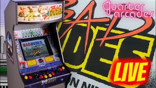 Numskull Quarter Arcades Bad Dudes Unboxing & Review LIVE - YouTube