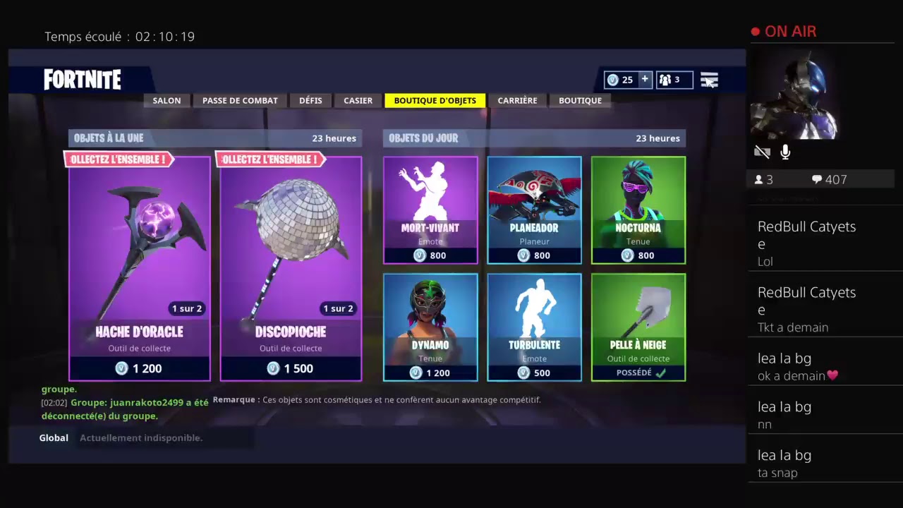 live fortnite fr ps4 on attend la boutique du 21 aout go les 500 abos - fortnite 21 aout