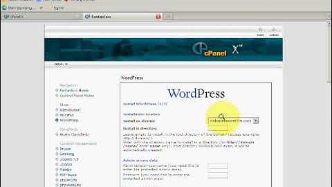 Easy Websites with Wordpress - Installing a Wordpress Blog using Cpanel