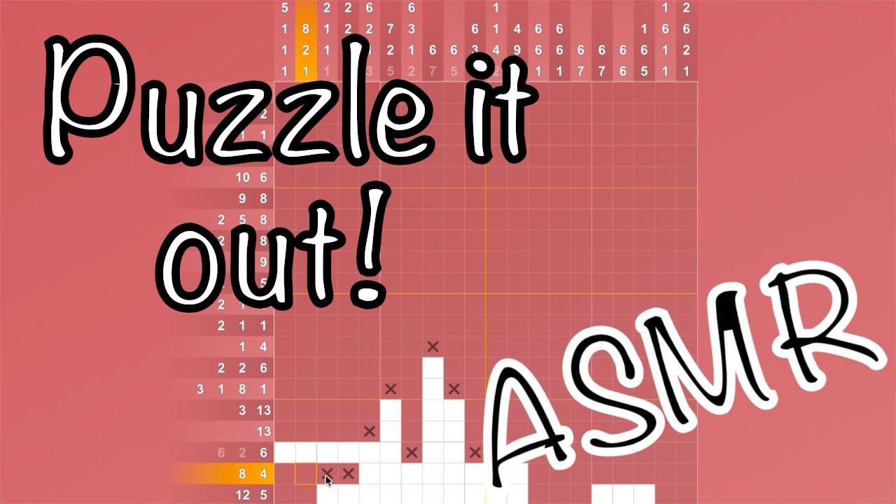 Whispered Puzzle ASMR 🎧 ~ Nonogram ~ Pictopix Mosaic 3 Puzzle 4