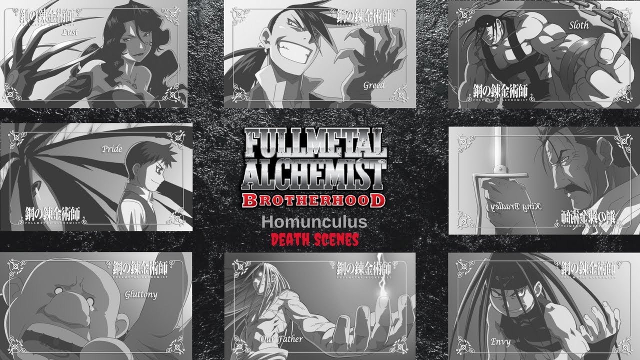 Fullmetal Alchemist: Ranqueamos todos os Homúnculos