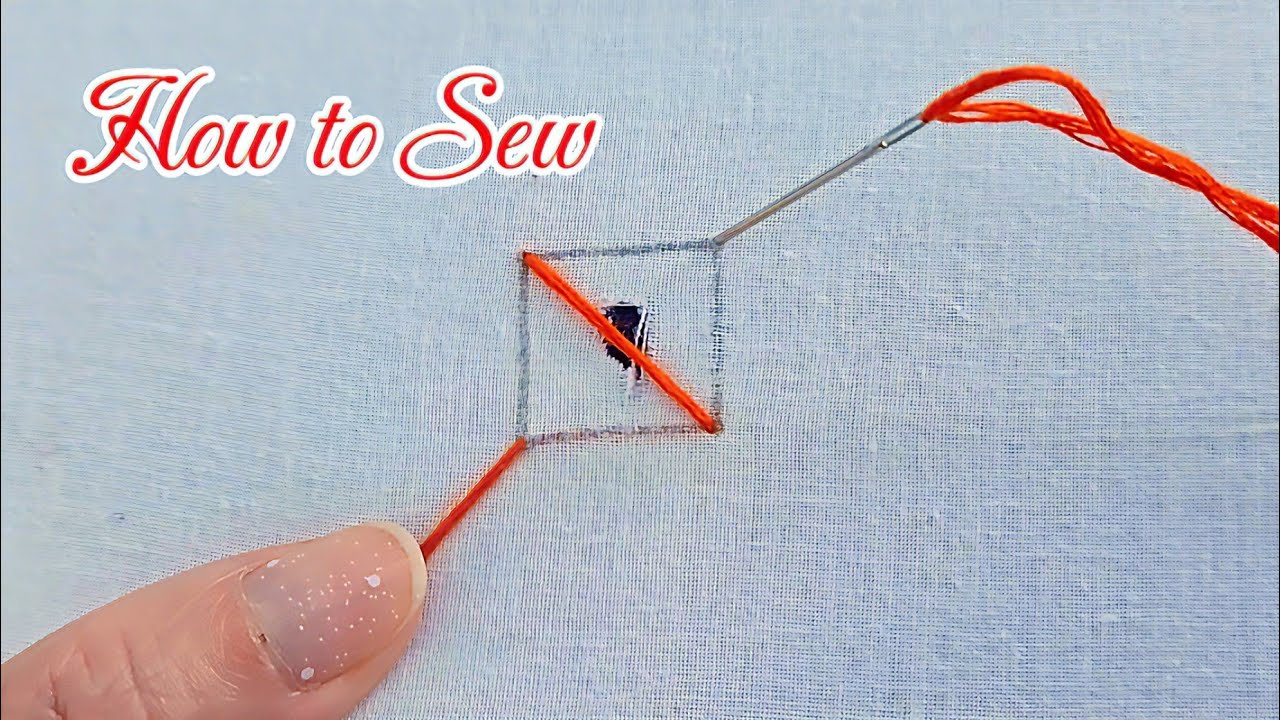 🌺 How to Fix a Hole in Clothes | Easy and Beautiful Hand Repair Tutorial 