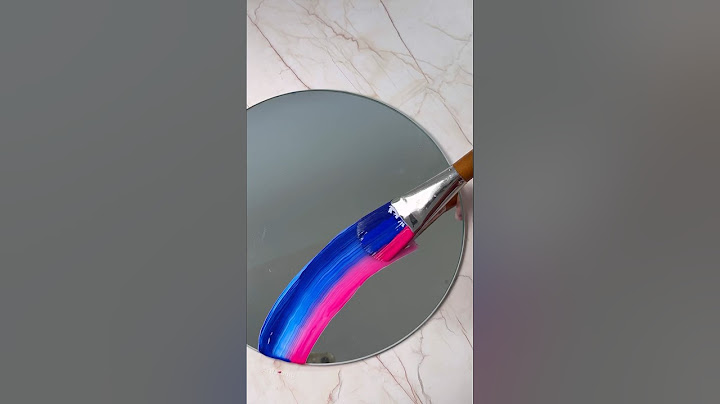 Let’s Paint a Mirror with a Satisfying Big Brush! 🥹✨🎨 #satisfying #art #artistomg