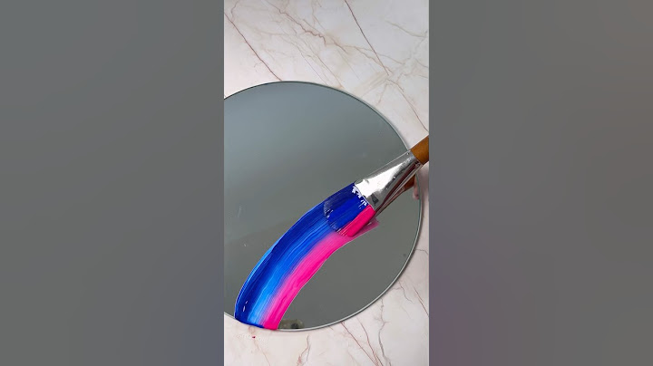 Let’s Paint a Mirror with a Satisfying Big Brush! 🥹✨🎨 #satisfying #art #artistomg