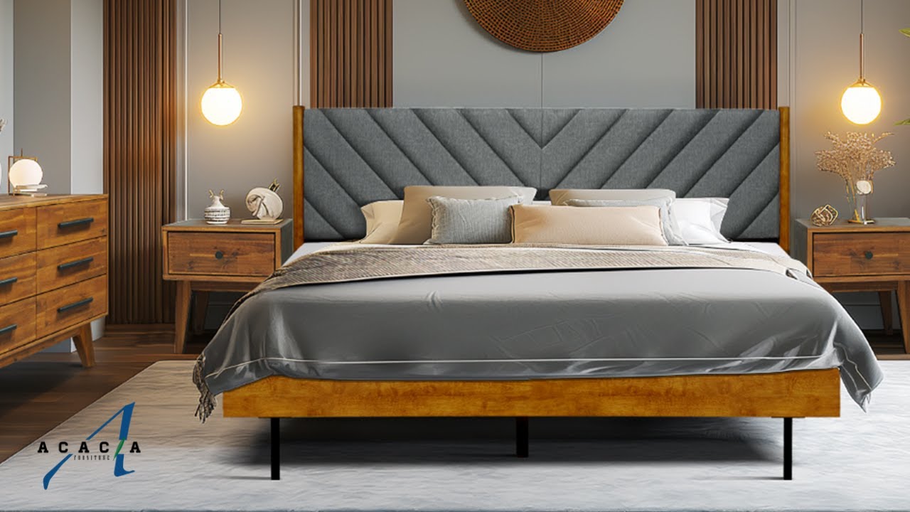 How to Assemble Your ASTORIA Solid Wood Upholstered Bed Frame