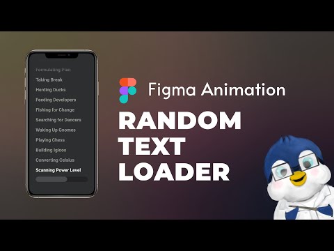 Random Text Loader with Progress Bar in Figma (Animation Basics)