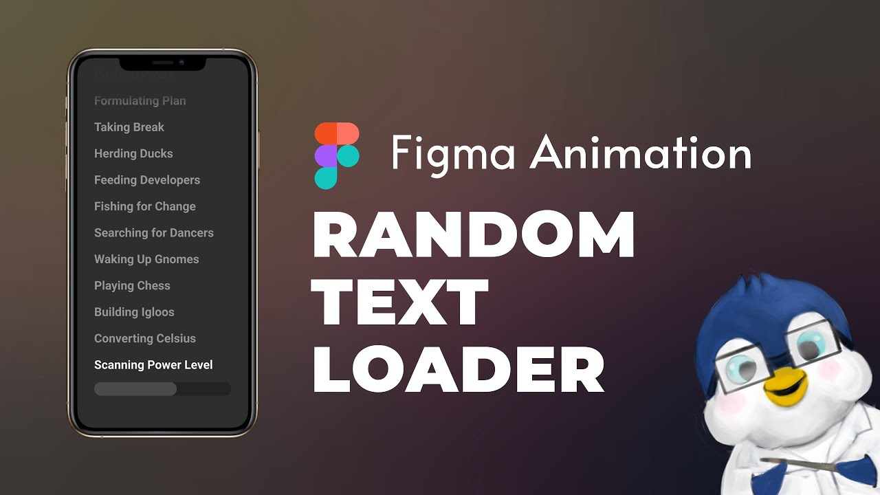 Random Text Loader with Progress Bar in Figma (Animation Basics) - YouTube