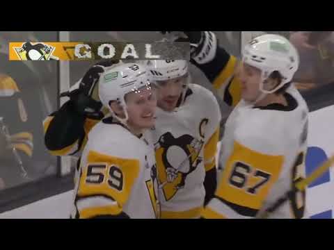 Penguins  Bruins  Guentzel scores from Sid and Letang to take a 32 lead