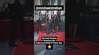 Michael Strahan Receives His Hollywood Walk Of Fame Star ⭐ #MichaelStrahan #Hollywood #Celebrities