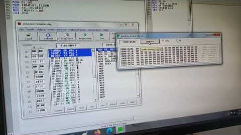 EC-501 Adding the Databyte from memory Location to the Accumulator Using EMU8086 Simulator software
