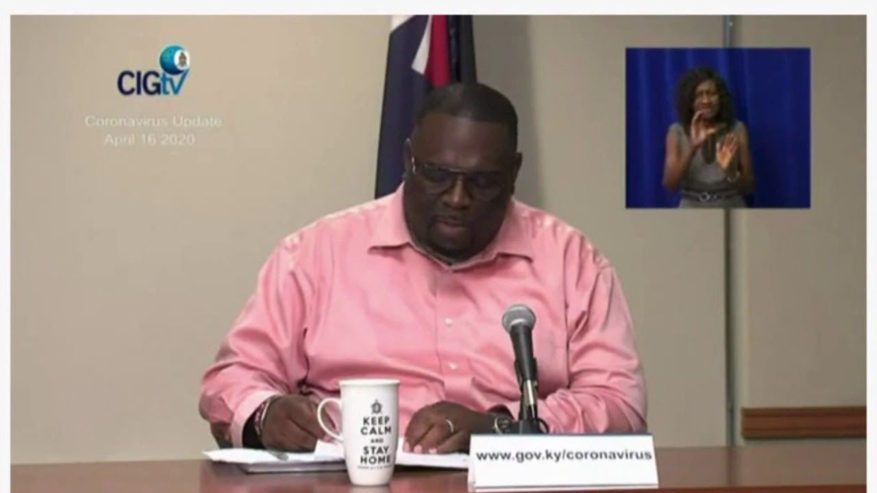 Face Shields and N95 Masks Cayman Island Government Press Conference