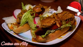 Preparación de Panes con POLLO SALVADOREÑO (Navidad)