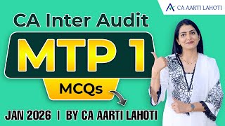 CA Inter Audit - MTP 1 - Q & A - Jan 2026 - CA Aarti Lahoti