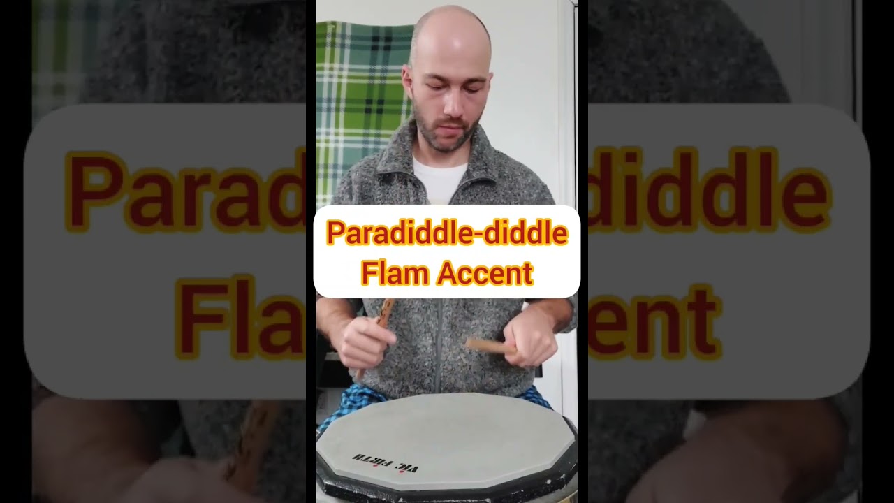 Drum Rudiments! Paradiddle-diddle Flam Accent!