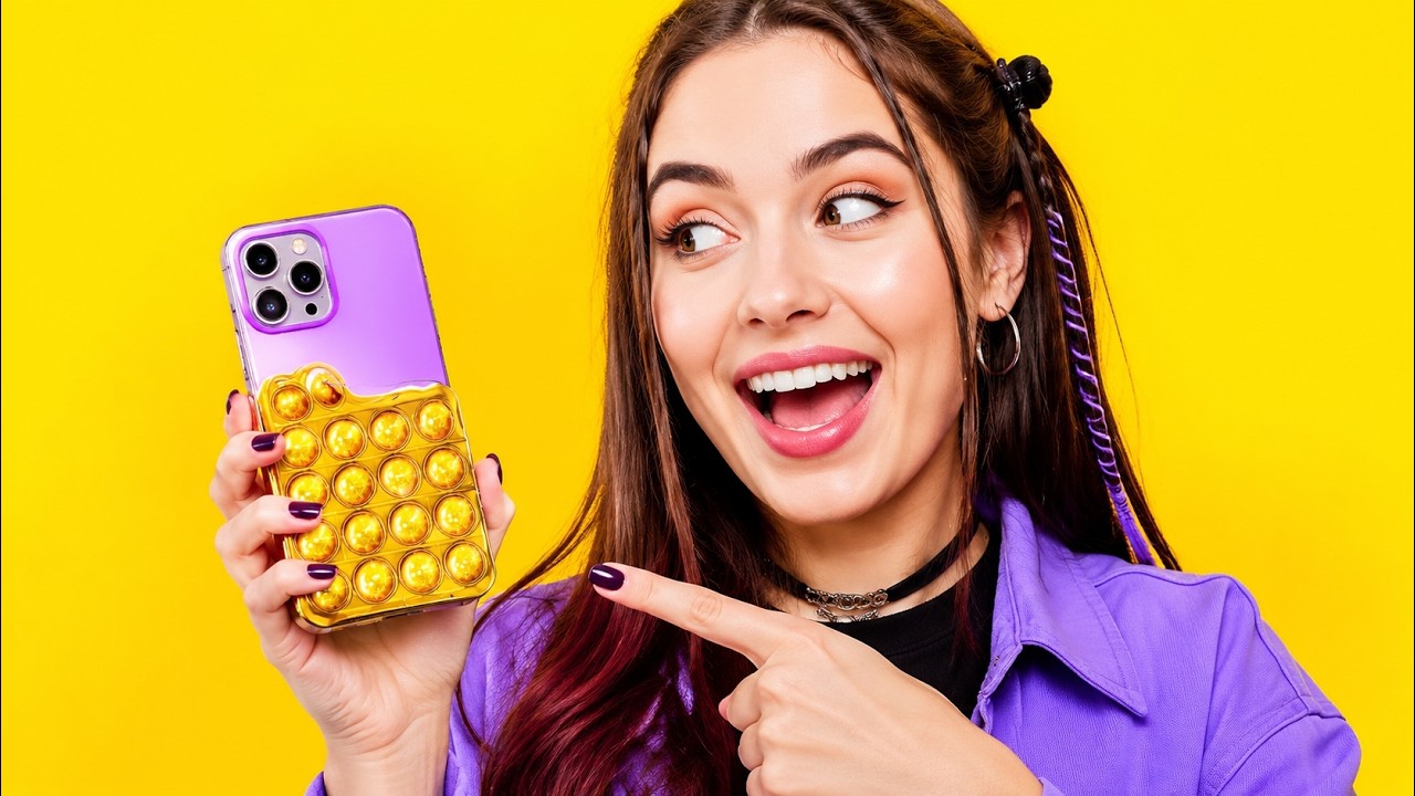 AMAZING PHONE HACKS || Cool DIY Phone Crafts And Tricks by 123 GO! GOLD ...