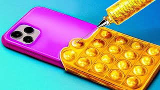 AMAZING PHONE HACKS || Cool DIY Phone Crafts And Tricks by 123 GO! GOLD