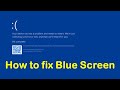 The easy way to fix blue screen error in windows (BSOD)