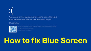 The easy way to fix blue screen error in windows (BSOD)