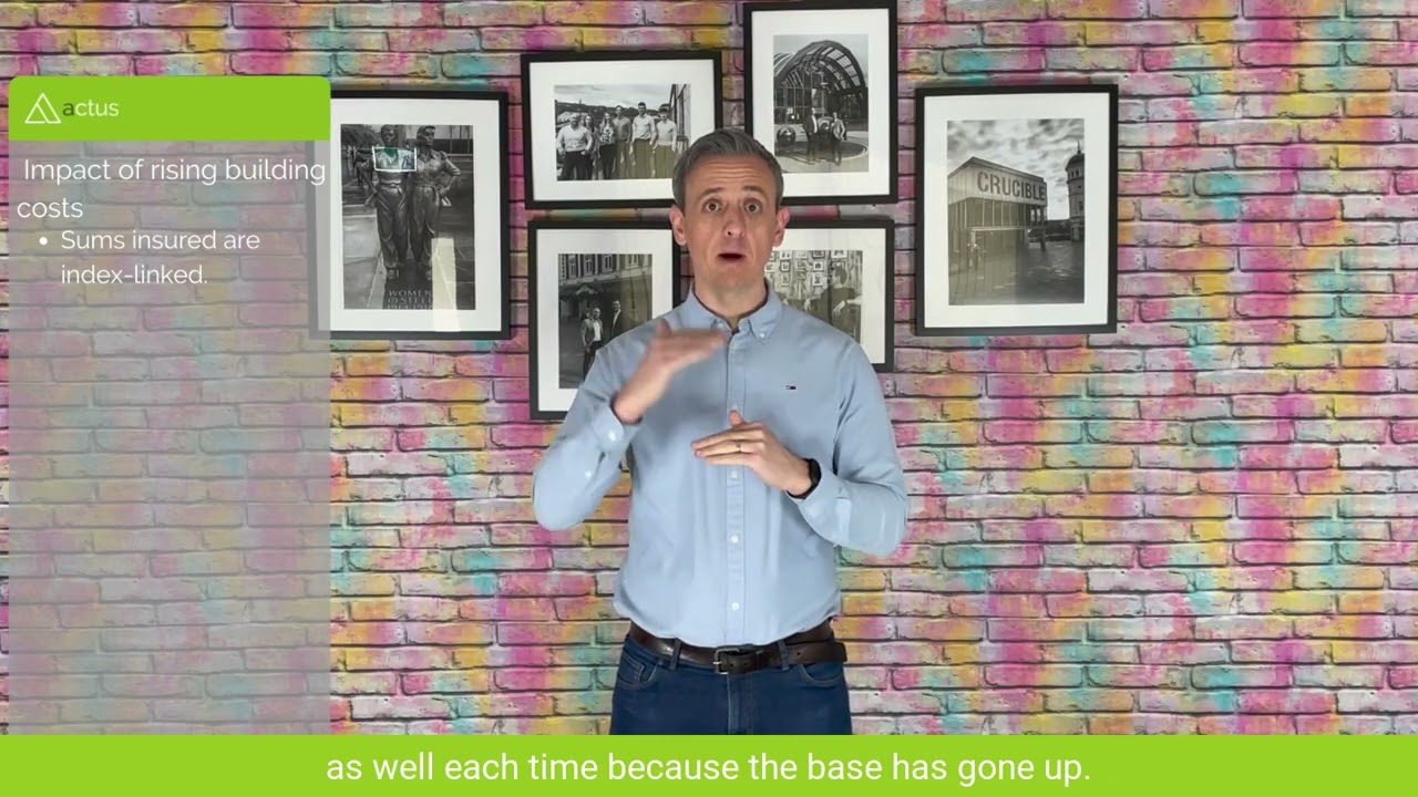 rising building costs and sums insured Captioned by Zubtitle