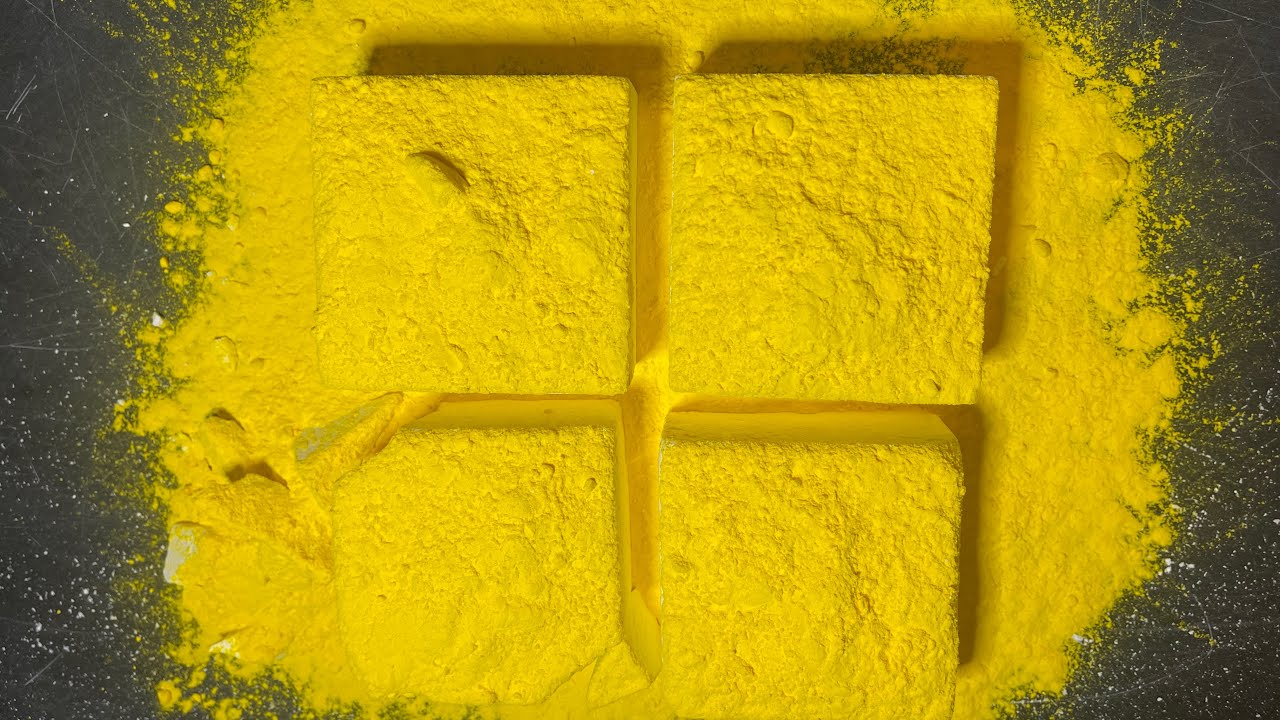 Fresh Gym Chalks Blocks topped with Holi Powder π» ASMR | Easy Grip ...