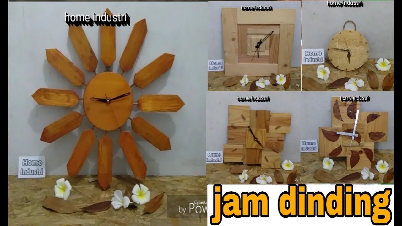  Kerajinan  tangan jam  dinding  unik dari  kayu YouTube