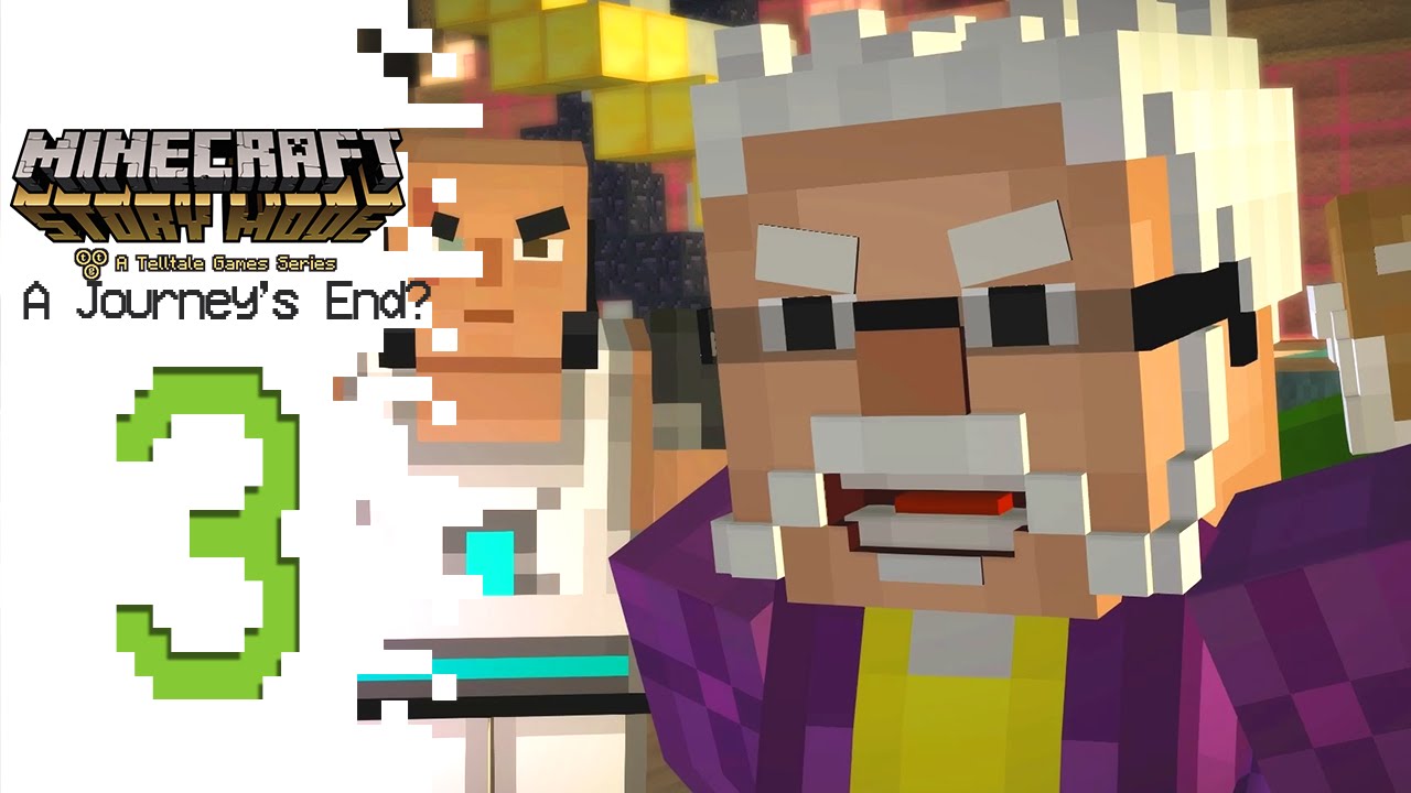 Minecraft: Story Mode (Episode 8) - Part 3 - Teasing Slab playthrough little monster at school