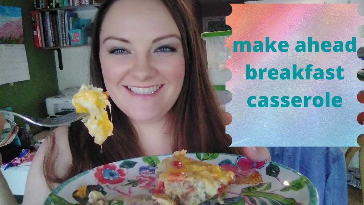 Easy make ahead breakfast casserole - YouTube