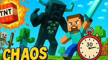 Minecraft But Every 30 Seconds Chaos Happens..!!