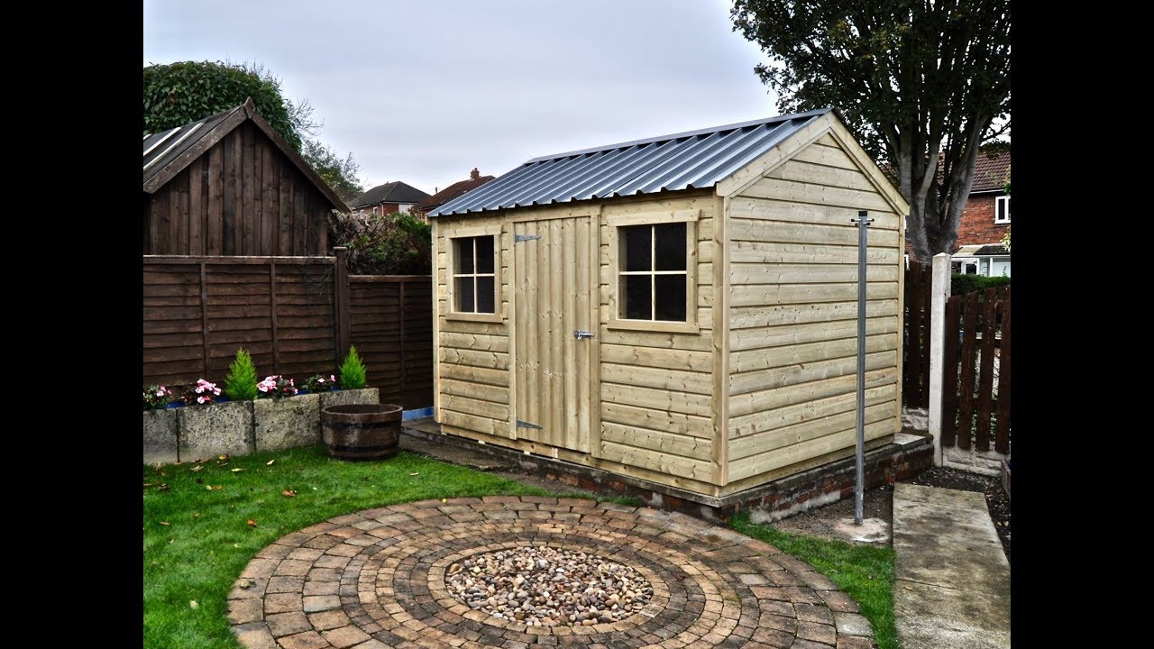 Handmade Garden Cottage Shed Installation Time Lapse - YouTube