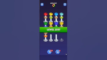 Nut Sort Level 2557 - Color Puzzle Game by Kiwi Fun #games #puzzle #NutSort #NutSortSolution