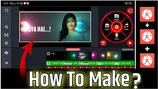 How To Make Trending Cinematic WhatsApp Status Video In Kinemaster Tutorial | New Design Lyrics screenshot 4