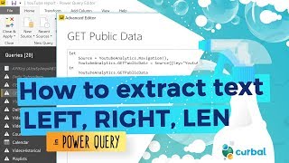 extract in power query (len, left, right in excel) - #6 (m)agic (m)ondays