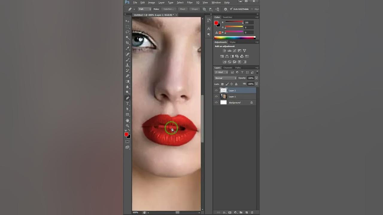 How to Paint Lips in shorts YouTube
