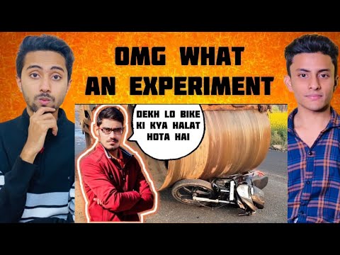 बाइक की चटनी बन गई जब चढ़ा रोड रोलर | BIKE VS ROAD ROLLER | CRAZY xyz | Memes Reaction | Crazy Xyz