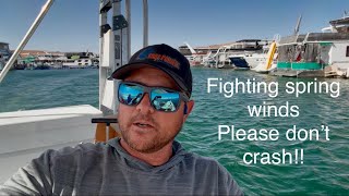 Houseboat’s, small places and wind!!